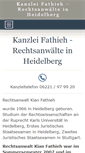 Mobile Screenshot of kanzlei-fathieh.de